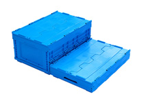 帶蓋塑料折疊箱批發_帶蓋塑料折疊箱批發廠家